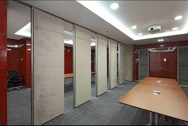 Melamine / Fabric Surface Acoustic Commercial Folding Partition Walls For Office