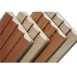 Customized Veneer Finished Wooden Grooved Acoustic Panel Soundproof for Office Building