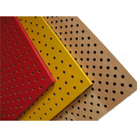 Moisture proof Convention Hall Perforated Wood Acoustic Panels Noise Reduce Board