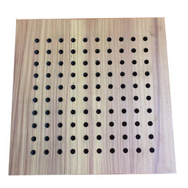 Acoustic Absorbing Wooden Ceilings Studio Room Soundproof Perforated Panel