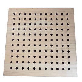Soundproof Fiberglass Insulation Perforated Wood Acoustic Panels Wooden Board