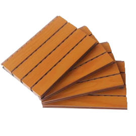 Noise Reduction Wooden Grooved Acoustic Panel ,  Wood Panels For Walls And Ceilings