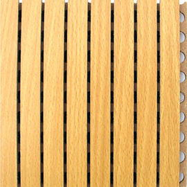 Moisture Proof Curved Wooden Grooved Acoustic Panel Music Studio Acoustic Panels
