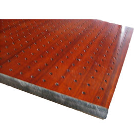 Fireproof Decorative Perforated Wood Panels Hall Wood Sound Absorption