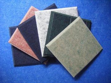 Hotel Polyester Acoustic Panels Fireproof Material Low Melt Staple