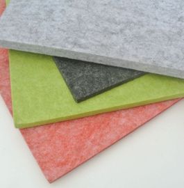 Hotel Polyester Acoustic Panels Fireproof Material Low Melt Staple