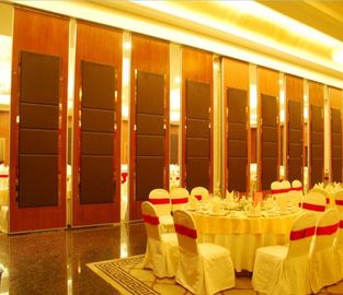 Banquet Hall Acoustic Folding Wooden Partition Wall with Aluminum Track
