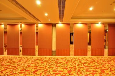Great Hall Wooden Partition Walls Sliding Acoustic Panel 6m Height
