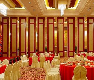 Great Hall Wooden Partition Walls Sliding Acoustic Panel 6m Height