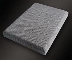 Decorative Soft Covered Fabric Fiberglass Acoustic Wall Panels Square Edge