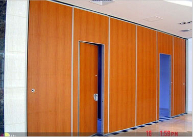 Movable Wooden Soundproof Sliding Folding Partition Walls for Hotel 2 Meter Height