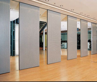 Movable Acoustic Wooden Partition Wall Commercial Furniture Aluminum Frame