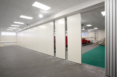 Wooden Surface Folding Operable Partition Walls For Office With Sliding Doors