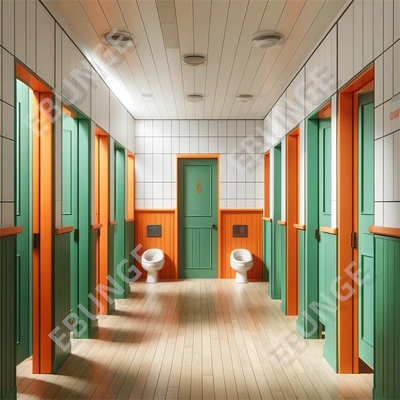 High Pressure Laminate Toilet Cubicle for Durability and Scratch Resistance