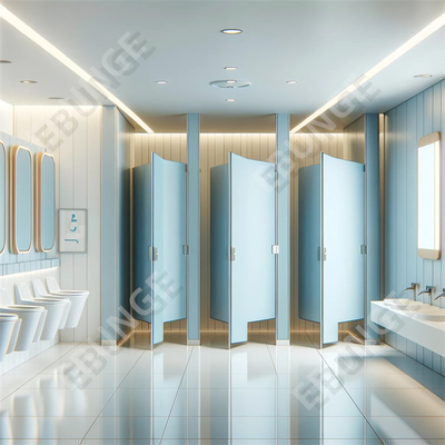 Easy To Clean Hinged Door Toilet Partition Wall Toilet Partition