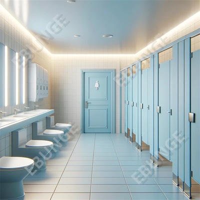 Easy To Clean Hinged Door Toilet Partition Wall Toilet Partition