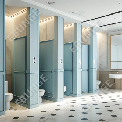 Easy To Clean Hinged Door Toilet Partition Wall Toilet Partition