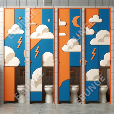High Impact Resistance and Fireproof Public Toilet Partition Wall