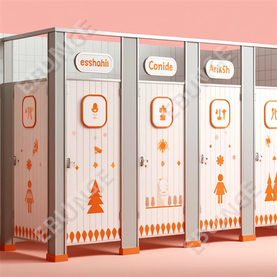 Support Customized Design Options Toilet Cubicle for Restroom Dividers