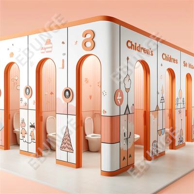 Support Customized Design Options Toilet Cubicle for Restroom Dividers
