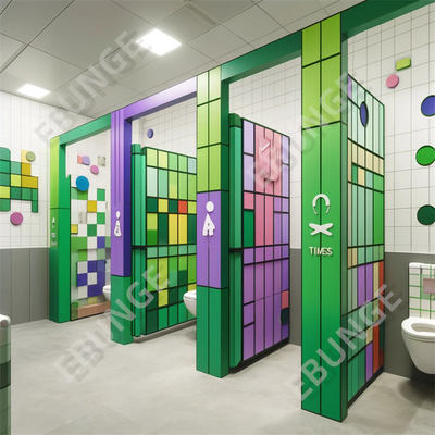 Full Privacy Affordable Restroom Partition with Easy Installation and Customization