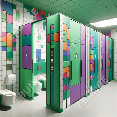 Full Privacy Affordable Restroom Partition with Easy Installation and Customization