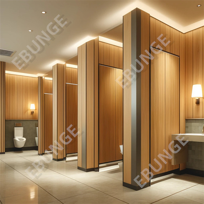 Easy to Clean Fire Rated Toilet Cubicle Partition with Hinged Door