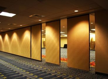 Melamine Board Sliding Movable Sound Insulation Partition Walls With Pass Doors