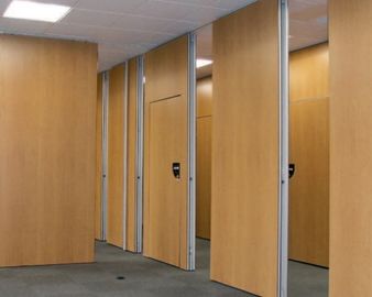 Sound Proofing Hotel Folding Partition Walls With Rails And Rollers