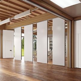 Modern Decorative Movable Sliding Sound Proof Partitions , Foldable Room Divider