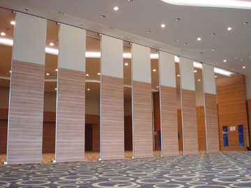 Folding Sound Proof Partition Wall / Movable Divider Walls Hotel Decorated