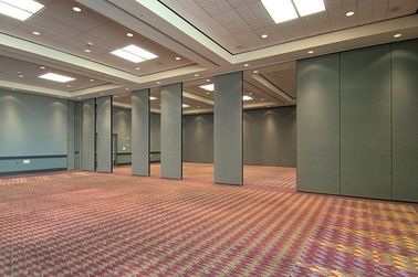 Acoustic Fabric Sliding Hotel Movable Partition Walls with Aluminium Track Roller