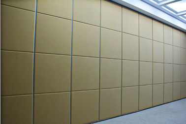 Sliding Room Dividers For Banquet Hall with Acoustic Leather Soft Cover Surface