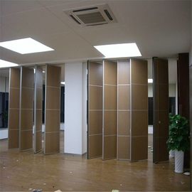 Melamine Surface Wooden Partition Doors , Moveable Folding Room Dividers