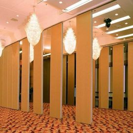 Melamine Surface Wooden Partition Doors , Moveable Folding Room Dividers