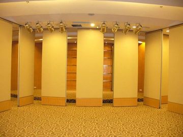 Removable Banquet Hall Sliding Partition Walls , Melamine Surface Wood Interior Room Dividers