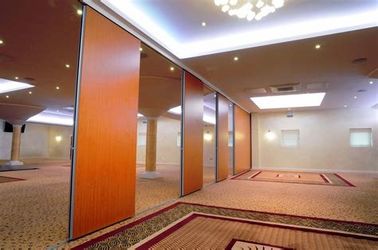 Commercial Hard Cover Acoustic Fabric Sliding Partition Doors For Office / Conference Room