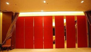 Classroom Folding Partition Walls , 85mm Leather Operable Room Dividers