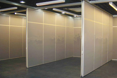 Acoustic Wooden Sliding Partition Walls For Function Room / Exhibition Hall