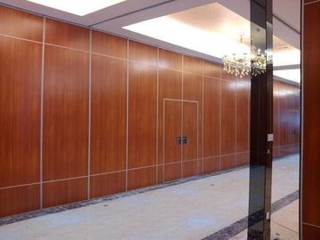Office Sound Proof Partition Wall , Melamine Surface Sliding Folding Acoustic Room Dividers