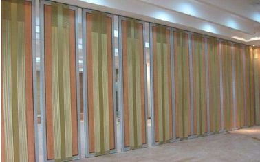 Office Sound Proof Partition Wall , Melamine Surface Sliding Folding Acoustic Room Dividers