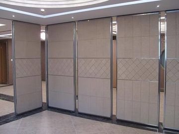Hotel Movable Folding Partition Walls With Aluminum Trolley And Ceiling Tracks