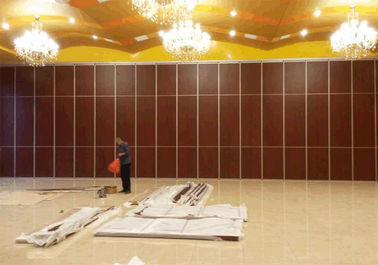 Aluminium Commercial Sliding Door Folding Partition Walls MDF Board Finished for Great Hall