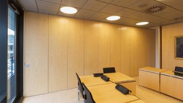 Acoustic Sliding Folding Partition Walls , Anti Noise And Fire Resistant Wall Panels