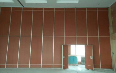 Banquet Hall Decoration Plywood Room Divider / Operable Sliding Partition Walls