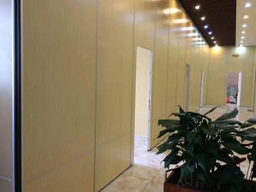 Multi Color Aluminium Operable Track Sliding Door System / Office Wooden Partition Wall