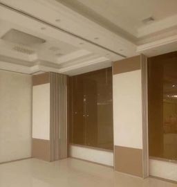 Finished Melamine Decorative Wooden Partition Wall / Folding Sliding Doors