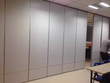 Sound Proofing Sliding Movable Acoustic Room Dividers Melamine Surface 85 mm Type