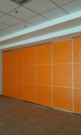 Wooden Portable Movable Partition Walls / Folding Room Divider with Aluminium Track