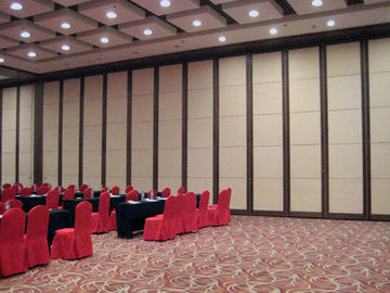 Folding Movable Conference Room Partition Walls Single Or Double Roller On Panel